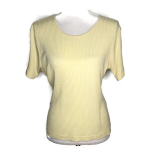 The Limited yellow blouse/shirt size L/XL. Ribbing